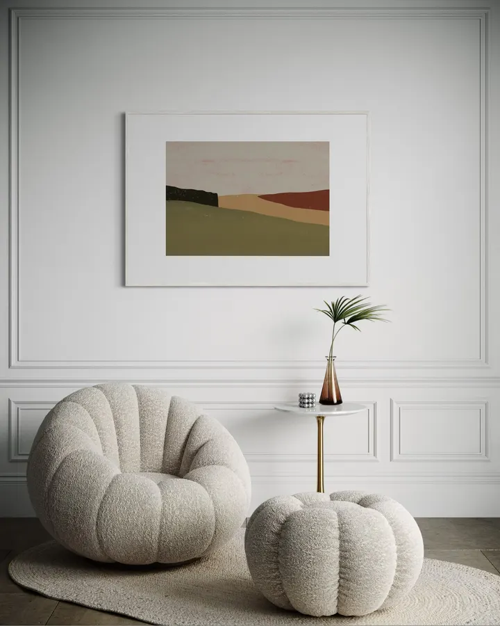 Abstract Horizons in Olive, Ochre & Rust - Little Dean