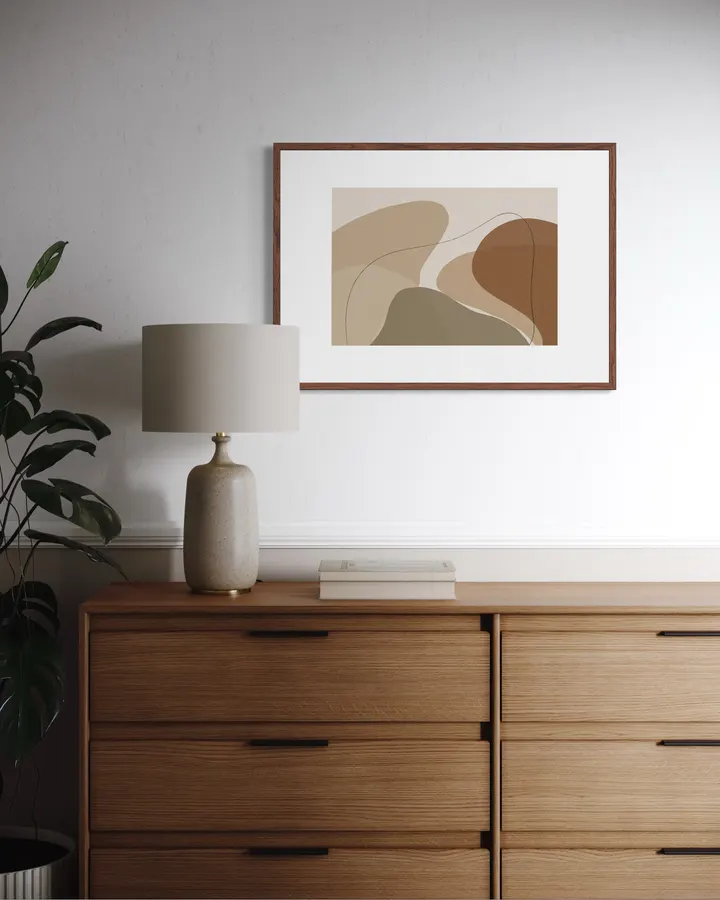 Organic Beige & Olive Abstract neutrals