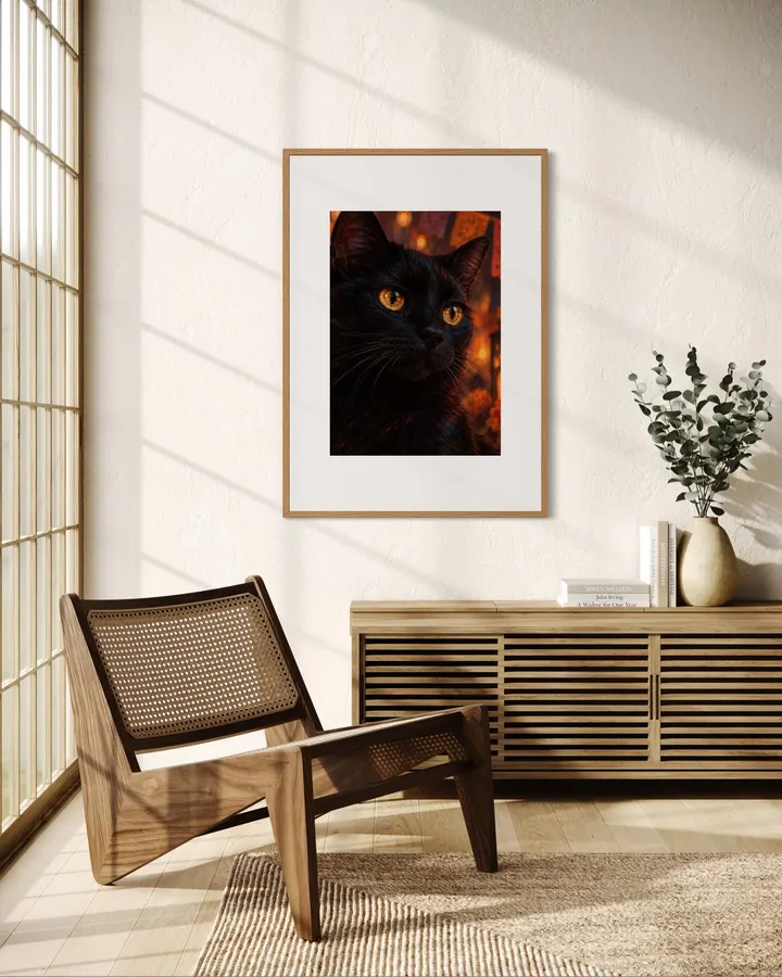 The Black Cat Waiting for the Festival｜祭りを待つ黒猫 - Cozy Mochi Studio