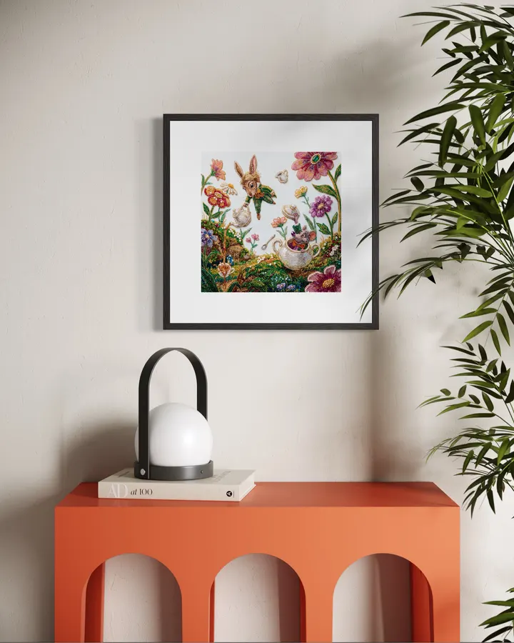 Alice in the Enchanted Grove — Flower March Hare & Dormouse - YOKO SASHIDA