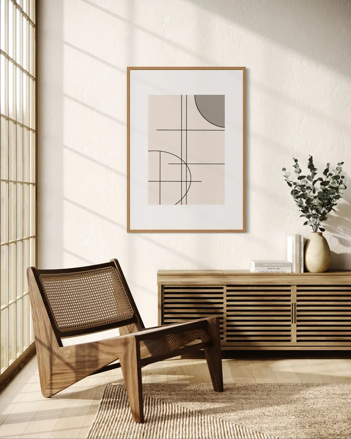 Arch & Grid in Cream & Taupe