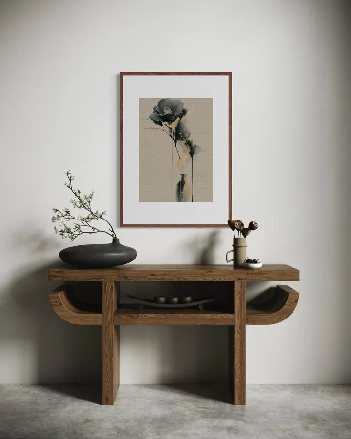 SUMI-墨- Lone Camellia No.2 - Ck