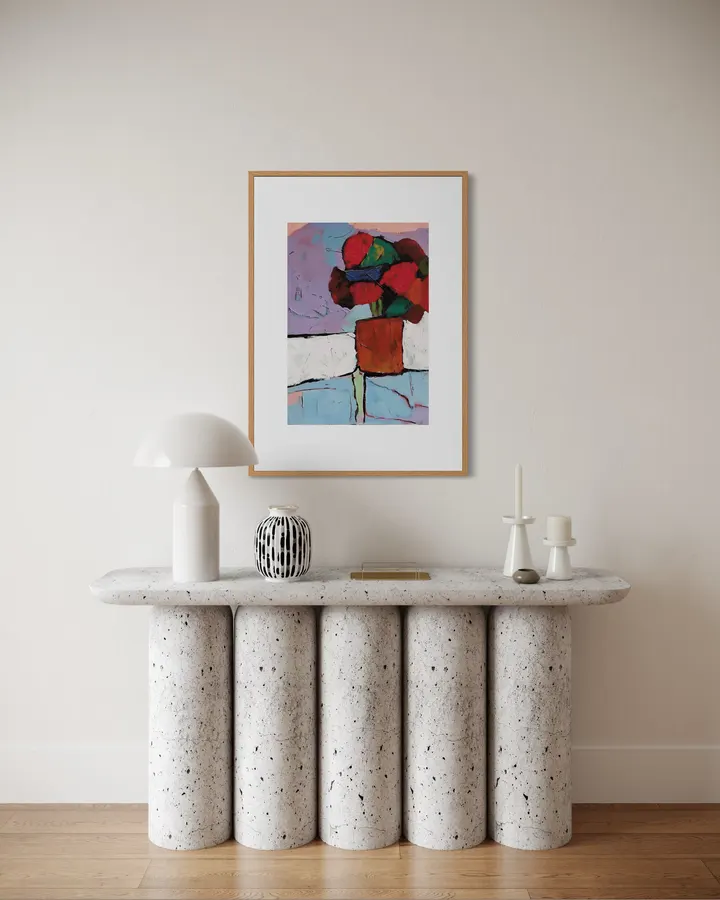 Abstract Floral in Red - Elena Avanesova