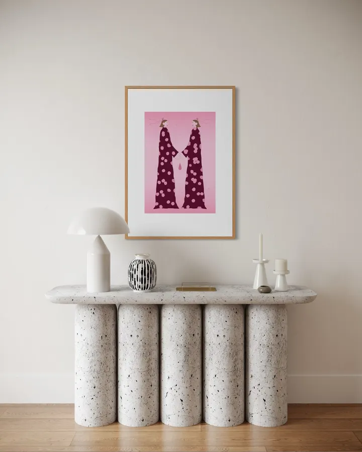Sisters Together in pink - Reka Matyas