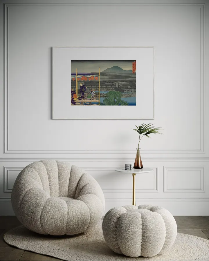 Japanese Wall Art Print - Shijo Bridge, Kamogawa
