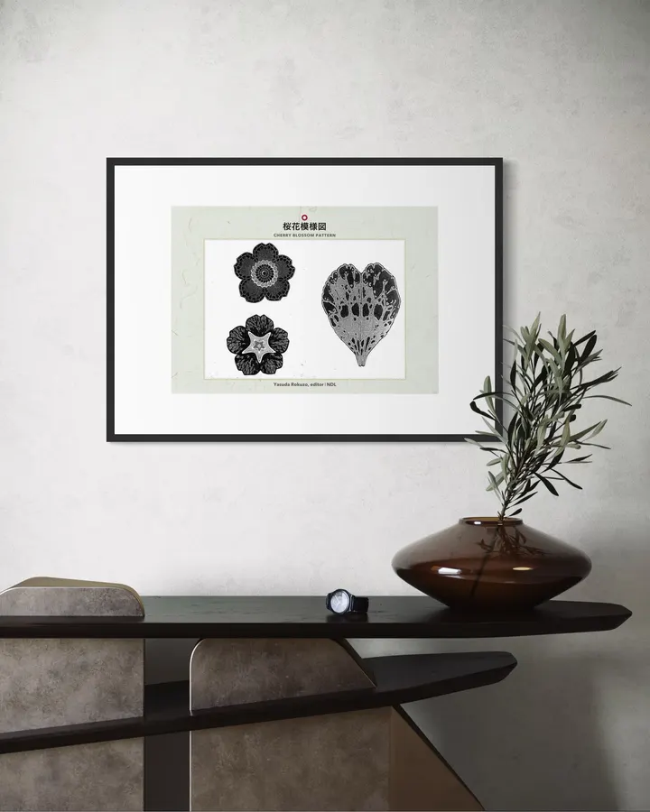 Sakura Pattern - Japanese Pattern Art Print