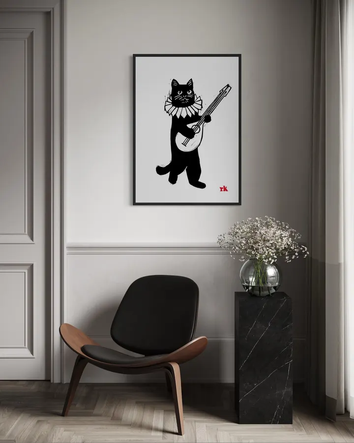 Bard Kitty - Rose King Design