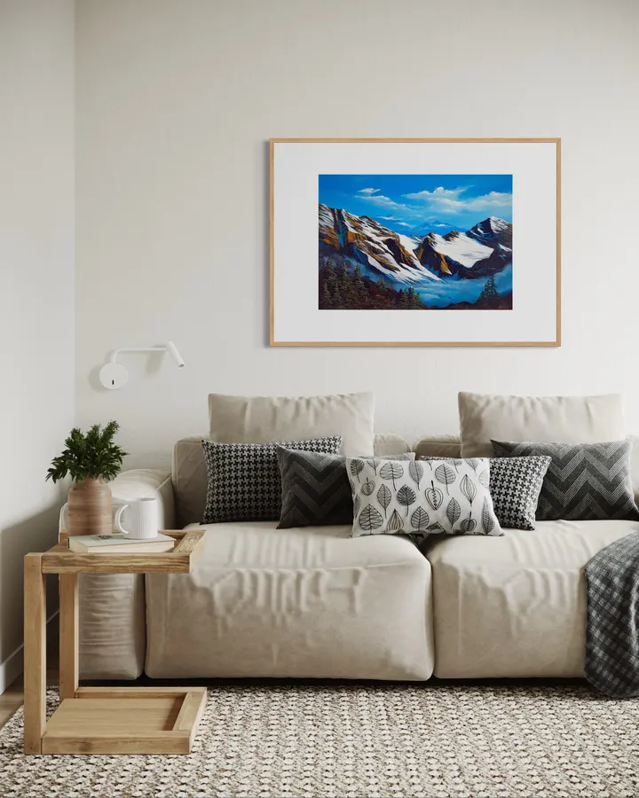 雪山と雲海