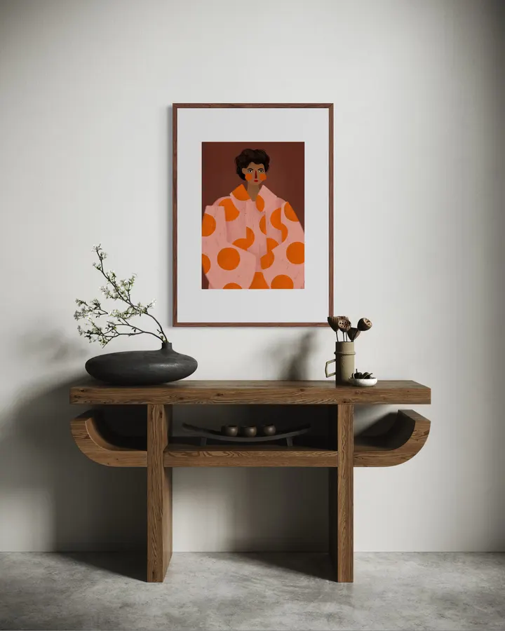 The woman with the Orange Dots - Bea Muller