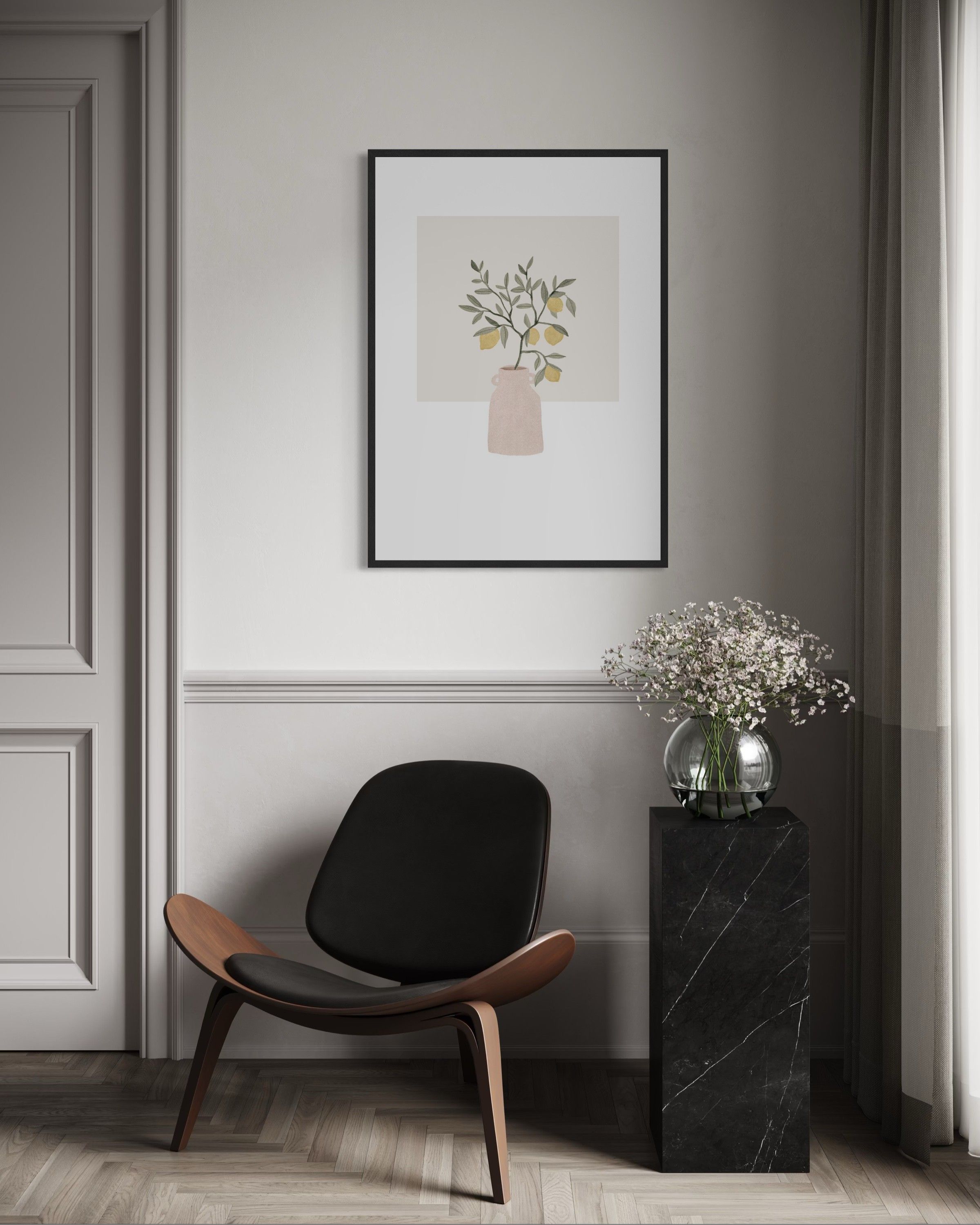 Pottery and Flowers - Lemon Branch - Michal Marko